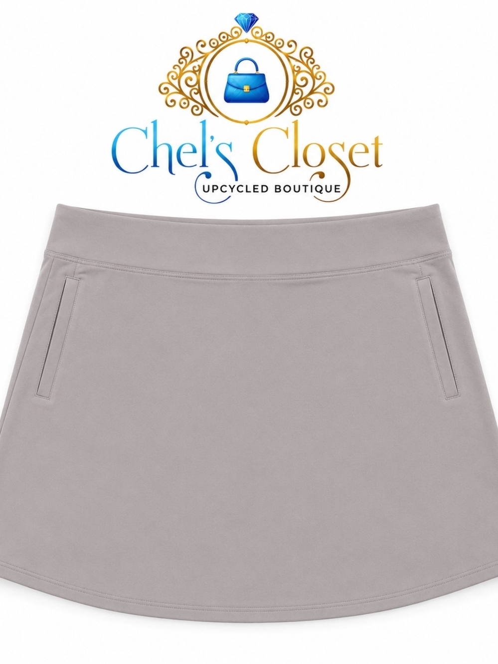 Athleta Light Gray Performance Skort